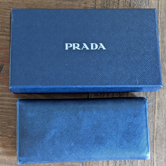 BEAUTIFUL, PRADA, large, Portaf Saffiano, metal Nero wallet - Picture 2 of 11